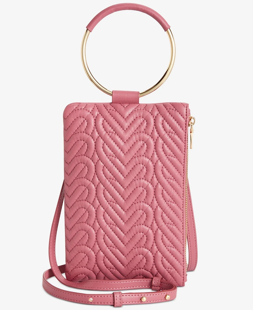 I.n.c. International Concepts Charlii Heart Quilted Heart Small Crossbody, Created for Macy's