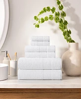 Aston and Arden Luxury Solid 6-Piece Bath Towel Set, 600 Gsm, Soft 100% Turkish Cotton Bathroom Towels, Made in Turkey, 2 Bath Towels, 2 Hand Towels,