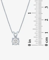 Forever Grown Diamonds Lab-Grown Diamond Pendant Necklace (1/3 ct. t.w) in Sterling Silver