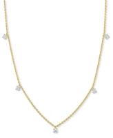 Forever Grown Diamonds Lab-Grown Diamond 5 Drop Necklace (1/4 ct. t.w.) Sterling Silver or 14k Gold-Plated