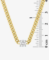 Forever Grown Diamonds Lab-Grown Diamond Necklace (1/2 ct. t.w.) in 14k Gold-Plated Sterling Silver