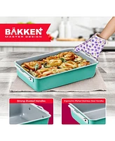 Bakken- Swiss Bakken 8-Piece Stackable Bakeware Set - Ceramic Non-Stick Coating, Baking Sheets, Assorted Baking Pans, Ptfe, Pfoa & Pfos Free