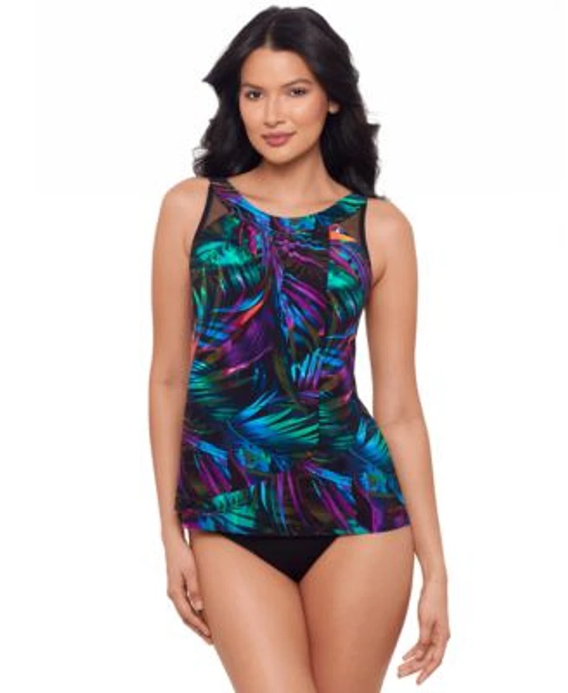 Miraclesuit Womens Palma Paradiso Underwire Tankini Top Bottoms