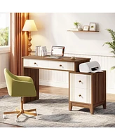 Tribesigns Computer Desk with 4 Drawers, 51