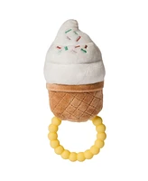 Mary Meyer Sweet Soothie Soft Baby Rattle with Teether Ring, Ice Cream - Assorted Pre