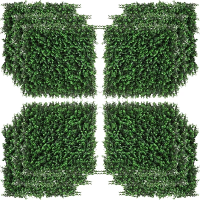 Streamdale Furniture Grass Wall Panels, 20" x 20" Artificial Grass Wall Decor, Greenery Backdrop Panels Wall for Outdoor, Indoor, Garden, Fence, Backy