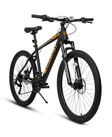 26-inch mountain bike adult aluminum frame shock absorbing front fork bike 21-speed disc brake mountain bike