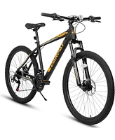 Simplie Fun 26-inch mountain bike adult aluminum frame shock absorbing front fork bike 21-speed disc brake mountain bike