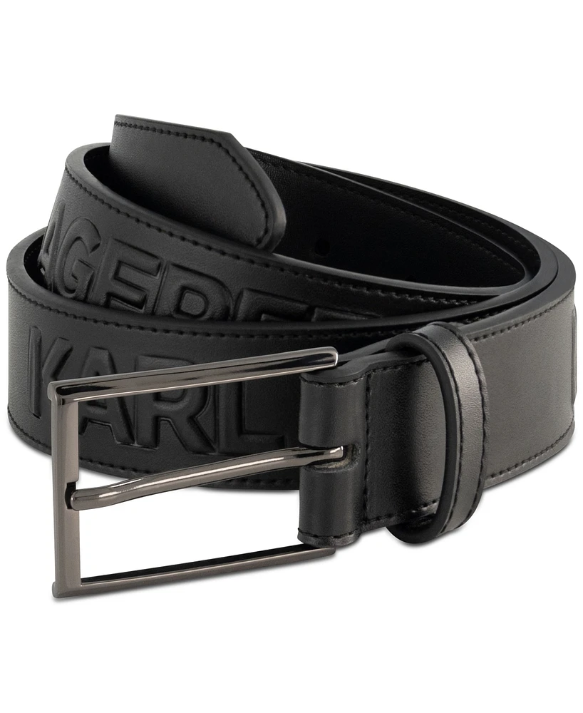 Karl Lagerfeld Men's Logo Belt