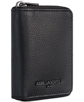 Karl Lagerfeld Men's Zip Logo Wallet