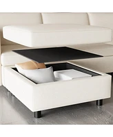 Modular Sectional Sofa, Convertible Sofa Seat With Storage, Sleeper Sectional Sofa Set