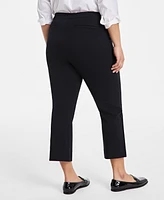 On 34th Women's Solid Ponte Mid-Rise Ankle Pants, Exclusively at Macy's