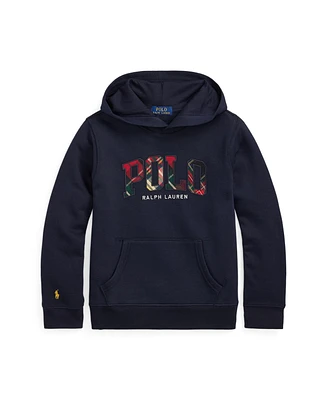 Polo Ralph Lauren Big Boys Plaid-Logo Fleece Hoodie