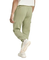 adidas Men's Essentials Regular Tapered-Fit Fleece Cargo Joggers