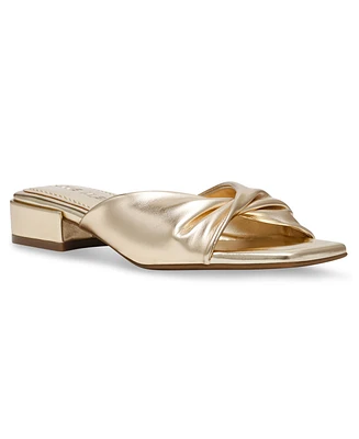 Anne Klein Women's Lorena Low Block Heel Dress Sandals