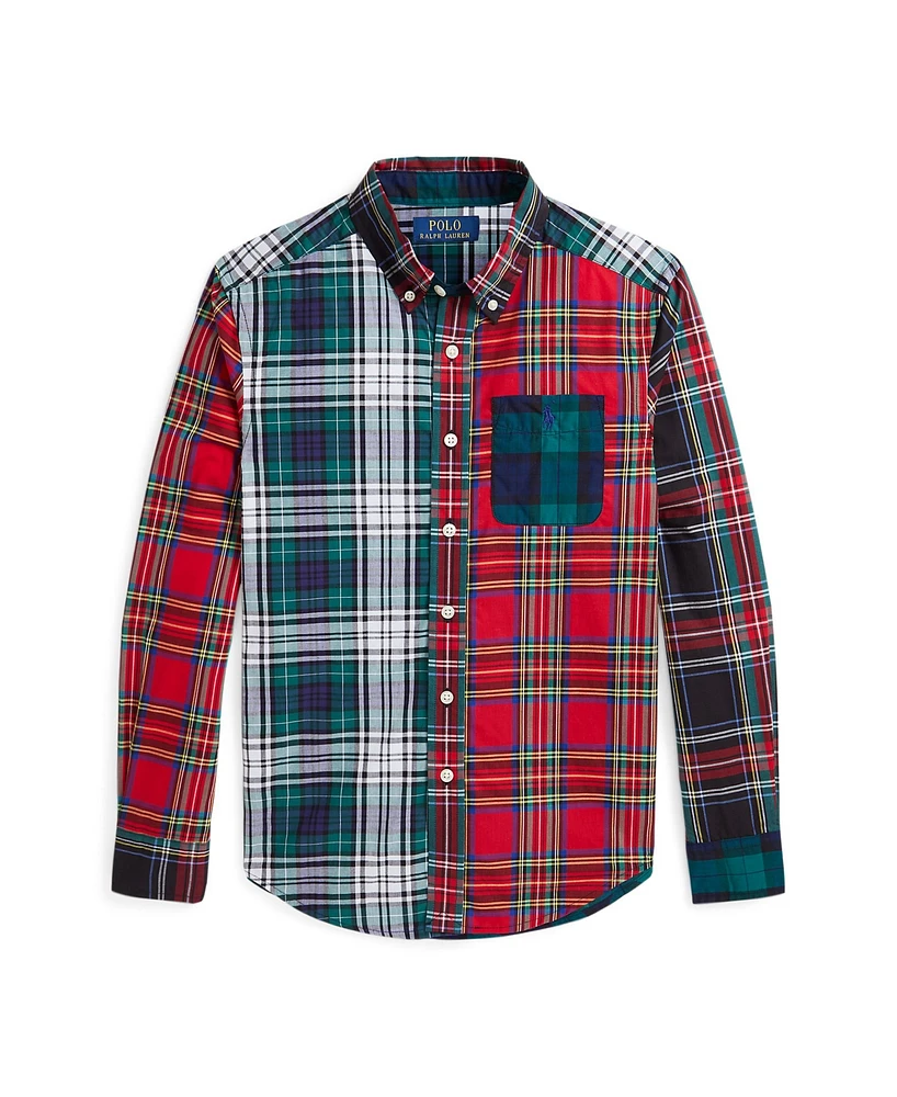 Polo Ralph Lauren Big Boys Plaid Cotton Fun Shirt