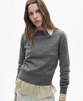 Mango Women's Straight Crew-Neck Sweater