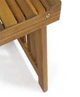 Acacia Wood Foldable Side Table: Durable, Stylish, And Space-Saving