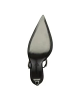 Schutz Women's Cultivated Pearl Curve Pointed Toe Pumps