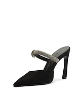 Schutz Women's Cultivated Pearl Curve Pointed Toe Pumps