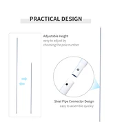 Sun Sail Shade Canopy Adjustable Installation Pole/Pipe Kit White