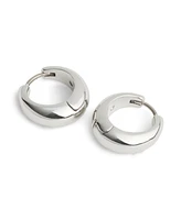 Coach Signature Hallmark Tubular Huggies Earrings