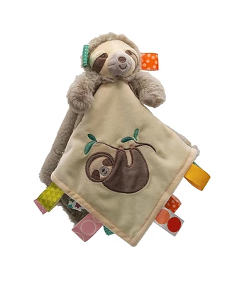 Mary Meyer Taggies Soothing Sensory Stuffed Animal Security Blanket, Molasses Sloth, 13 x 13-Inches