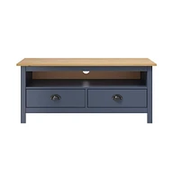 vidaXL Tv Stand Hill 43.3"x15.7"x18.5" Solid Pine Wood