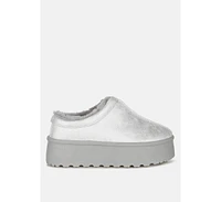 London Rag Lottys Faux Leather Platform Classic Slip-On