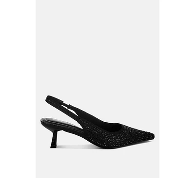 Julep Flyknit Rhinestone Slingback Sandals