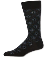 Perry Ellis Portfolio Men's Medallion Print Dress Socks