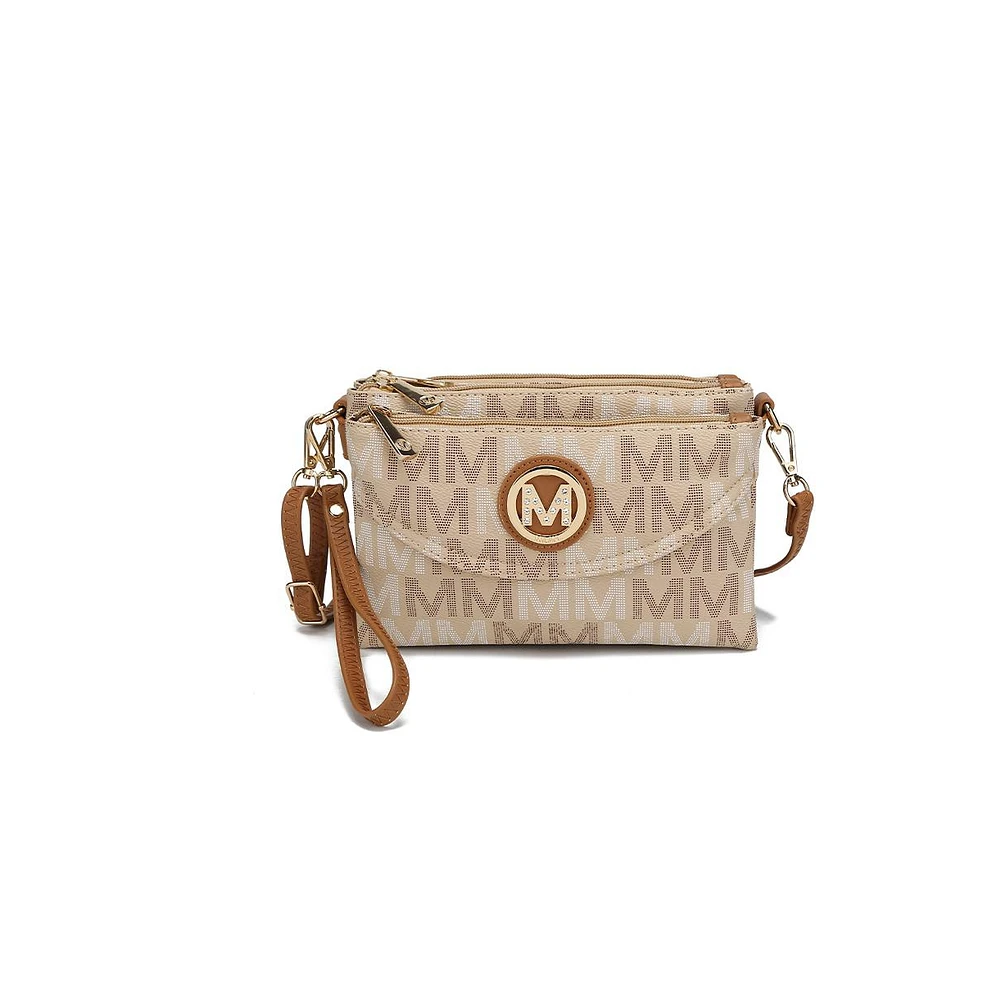 Mkf Collection Ishani Five Compartments M Signature Crossbody Bag by Mia K