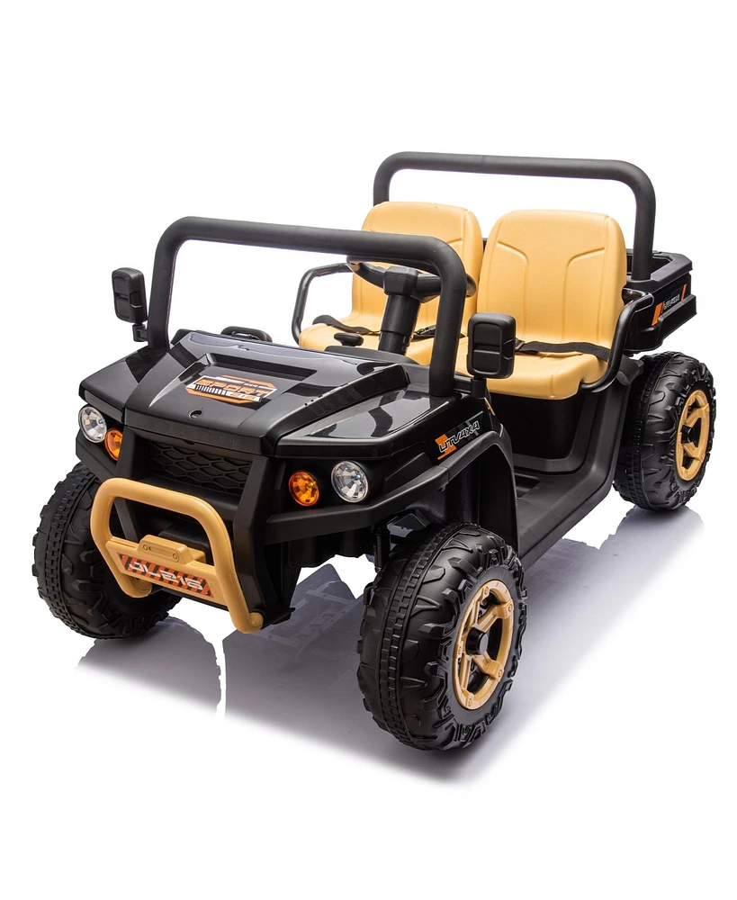 Simplie Fun 24V Xxxl Kids Ride On Utv W/Parents Remote Control