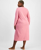 Charter Club Plus Size Cotton Jersey Nightgown, Exclusively at Macy's