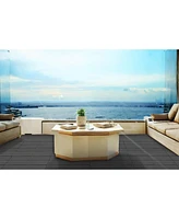 Wood Plastic Composite Deck Tiles Set of 20pcs, Composite Decking Resist Rust, Water, Weather, Indoor&Outdoor, Easy to Diy & Maintain, Ideal for Patio