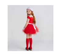 Dress Up America Strawberry Ballerina Costume Set - Kids Girls