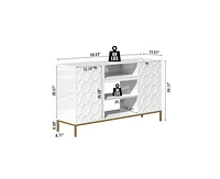 Boyel Living Stylish Multifunctional Tv Stand with Ample Storage and Elegant Design