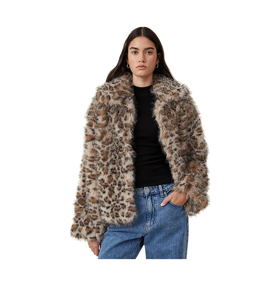 Cotton On Women's Mimi Faux Fur Jacket