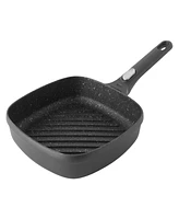 BergHOFF Gem 5Pc Nonstick Cast Aluminum Set, Grill Pan, Saute Pan & Stockpot