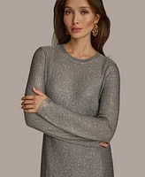 Donna Karan New York Women's Sequined Sweater Dress