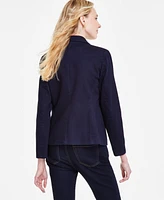 Jones New York Women's City Denim Faux Double-Breasted Blazer