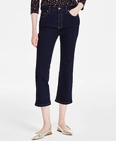 Jones New York Women's Mid-Rise Cropped Kick-Flare Jeans