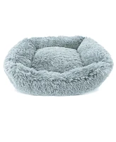 Details Dog Bed for Small Medium Dogs, Plush Calming Sleeping Cuddler for Pet