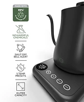 Willow Kitchen Digital Gooseneck Kettle with 5 Temperature Presets - Precision Heating Pouring for Perfect Brews