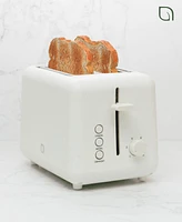 Willow Kitchen 2-Slice Toaster with Wide Slots - Perfect for Toast Bagels, Compact Design, Crumb Tray