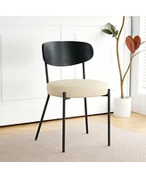 Slickblue Modern Kitchen Dining Chair with Bentwood Ash Veneer Back Sleek and Contemporary Design