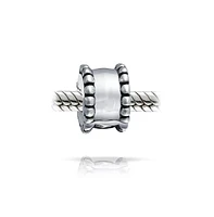 Bling Jewelry Beaded Trim Detail Spacer Clasp Stopper Bead Charm 925 Sterling Silver