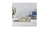 Mondawe 12" H Concrete Outdoor Fire Pit Table