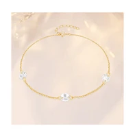 Hollywood Sensation Eternal Glow Bracelet - 18k Gold Plated Sterling Silver with Aaaaa Cubic Zirconia