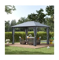 Slickblue Patio Gazebo for Outdoor Shade and Relaxation - Perfect for Backyard and Garden Spaces